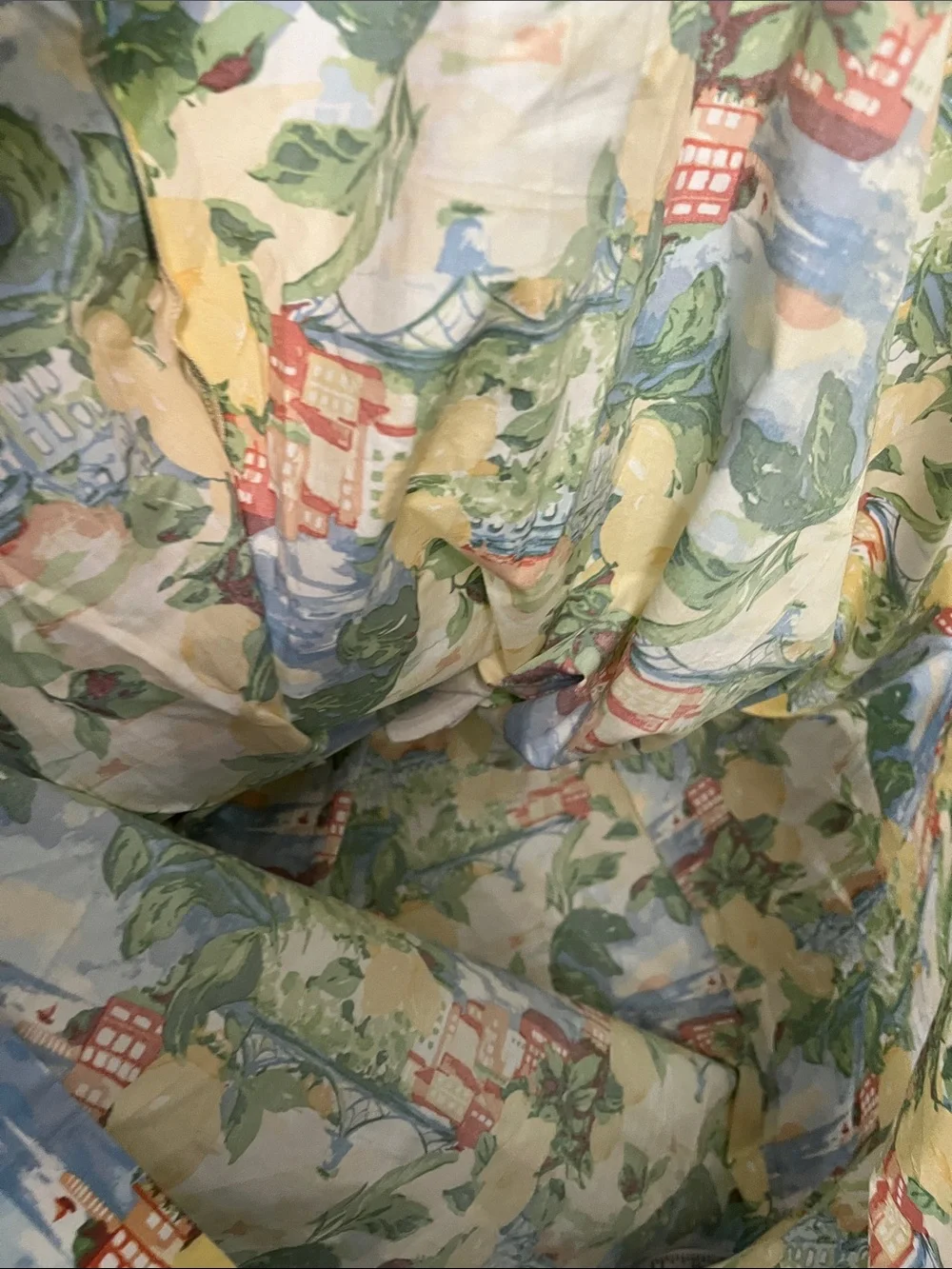 Abercrombie & Fitch Yellow Floral-Print Maxi Dress